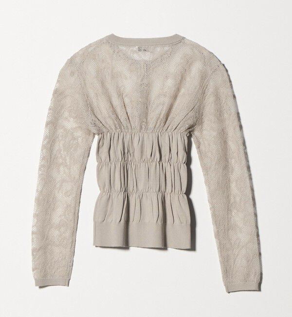 ATTISESSION「＜ATTISESSION＞レース ジャガード カーディガン」|カーディガン|