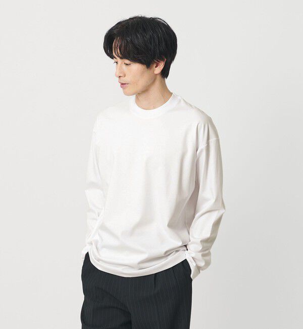 BEAUTY&YOUTH UNITED ARROWS「プラチナ ポンチ クルーネック カットソー 抗菌防臭」|Tシャツ・カットソー|