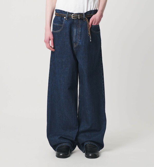 MONKEY TIME「デニム ルーズ ポケット バギー パンツ」|チノ|