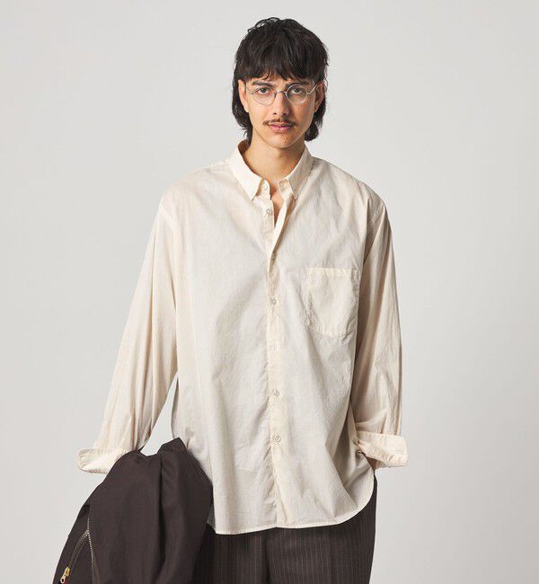STEVEN ALAN「＜Steven Alan＞ リバティ ソリッド シングルニードル シャツ LOOSE」|シャツ・ブラウス|