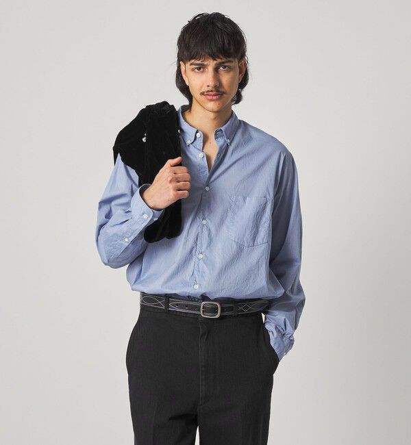 STEVEN ALAN「＜Steven Alan＞ リバティ ソリッド シングルニードル シャツ LOOSE」|シャツ・ブラウス|