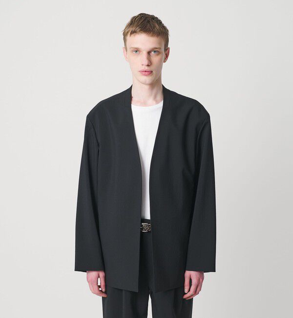 MONKEY TIME「RENU TROシリーズ ラペルレス ジャケット -セットアップ対応-」|テーラードジャケット|