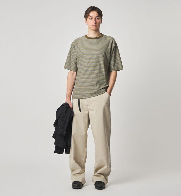 STEVEN ALAN「＜Steven Alan＞ オーガニックコットン マルチボーダー ショートスリーブ Tシャツ」|Tシャツ・カットソー|