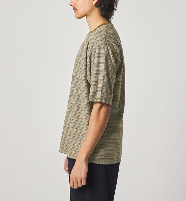 STEVEN ALAN「＜Steven Alan＞ オーガニックコットン マルチボーダー ショートスリーブ Tシャツ」|Tシャツ・カットソー|