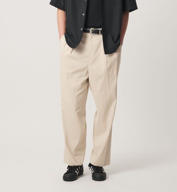 BEAUTY&YOUTH UNITED ARROWS「タンブル リネン スラックス NO.9」|チノ|OFF WHITE