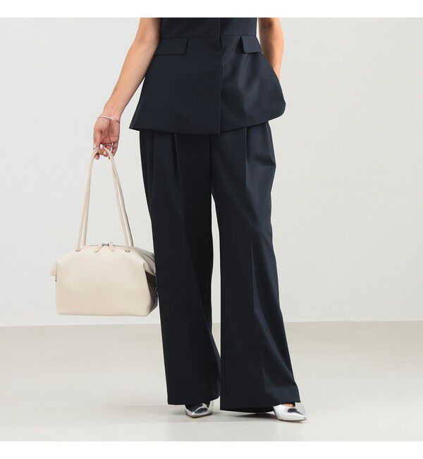 Demi-Luxe BEAMS 「エディター東原妙子 &times; Demi-Luxe BEAMS / ツイル イージー ストレート パンツ」|チノ|