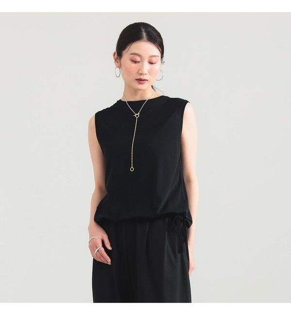 Demi-Luxe BEAMS 「COG THE BIGSMOKE / NELLY ノースリーブ トップス」|Tシャツ・カットソー|BLACK