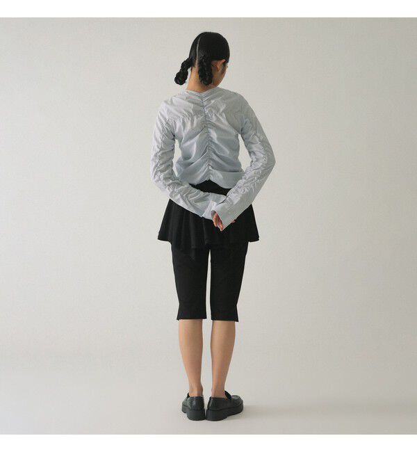 Ray BEAMS 「ストライプ シャーリング Vネック ブラウス」|シャツ・ブラウス|