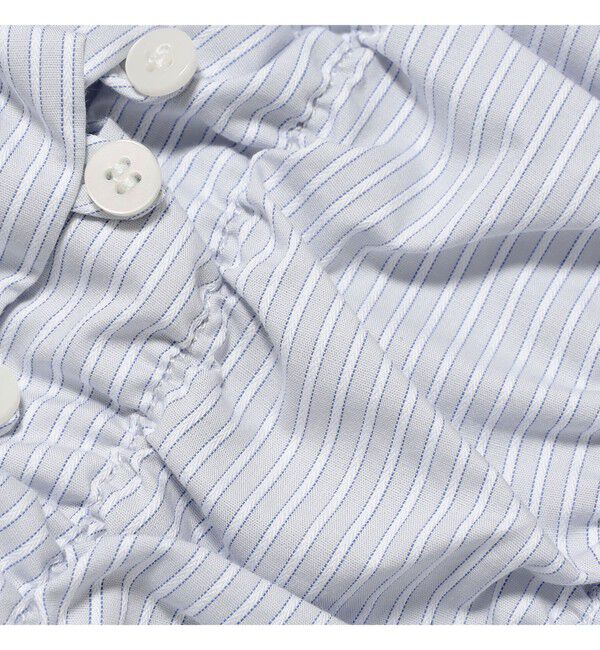 Ray BEAMS 「ストライプ シャーリング Vネック ブラウス」|シャツ・ブラウス|