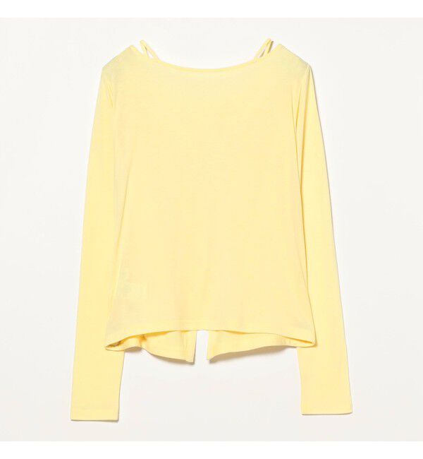 Ray BEAMS 「キャミソール レイヤード ギャザー Tシャツ」|Tシャツ・カットソー|