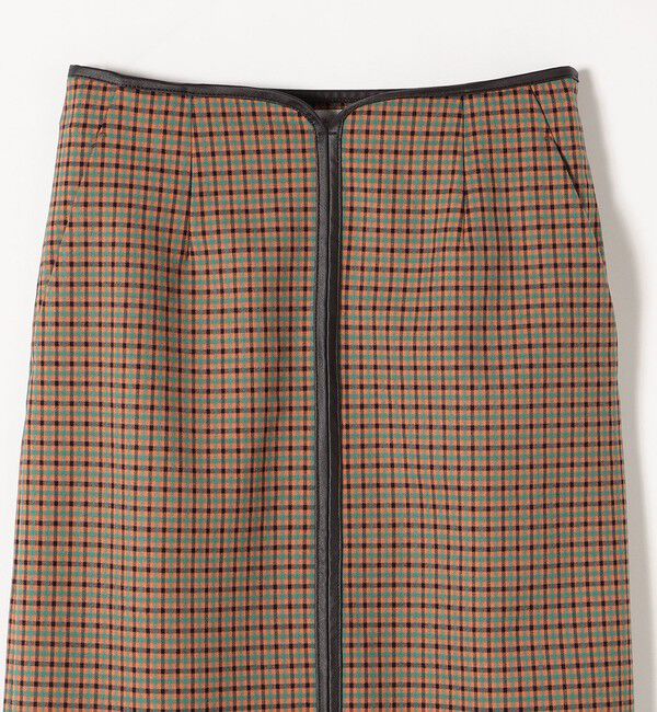 SHIPS any「SHIPS any:〈ウォッシャブル〉チェック スティック ミディ スカート」|タイト|