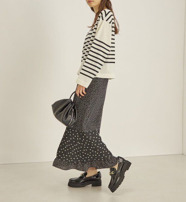 SHIPS for women「〈手洗い可能〉切替 プリント セミフレア スカート」|スカート|