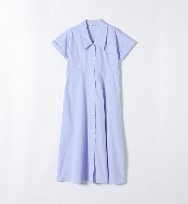 SHIPS any「SHIPS any:〈洗濯機可能〉フラットカラー Vネック フレア ワンピース」|ワンピース|