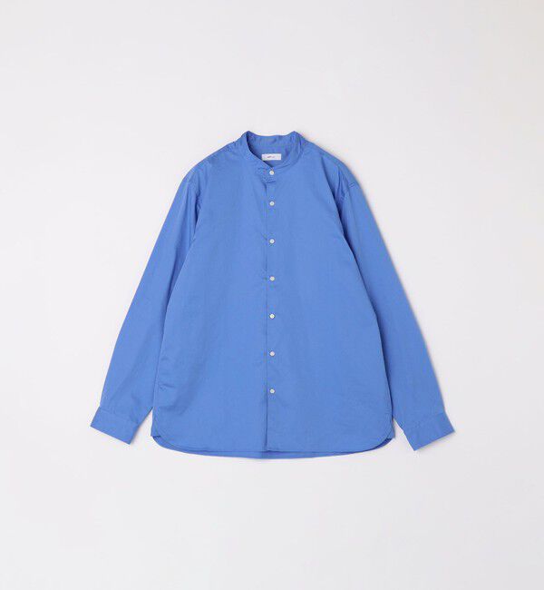 SHIPS any「SHIPS any: ストライプ / ソリッド リラックス バンドカラー シャツ 25AW◇」|シャツ・ブラウス|