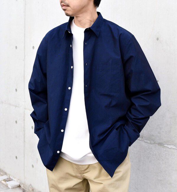 SHIPS any「SHIPS any: ストライプ / ソリッド リラックス レギュラーカラー シャツ 24SS◇」|シャツ・ブラウス|