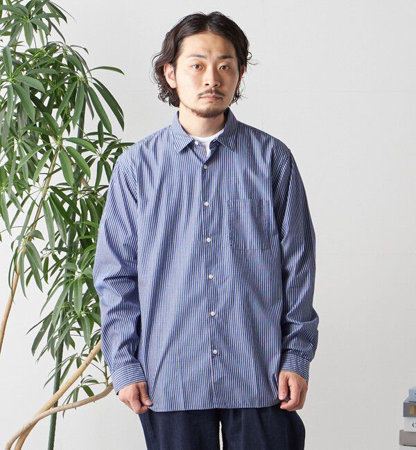 SHIPS any「SHIPS any: ストライプ / ソリッド リラックス レギュラーカラー シャツ 24SS◇」|シャツ・ブラウス|