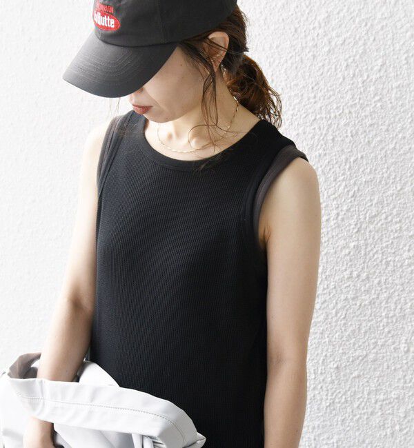 SHIPS any「SHIPS any:〈洗濯機可能〉ワッフル タンク ロング ワンピース」|ワンピース|