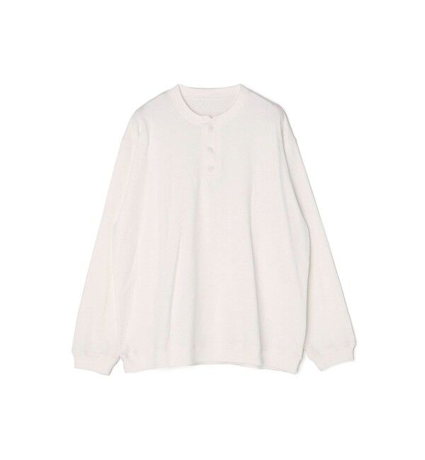 SHIPS any「SHIPS any: COTTON USA ガーメントダイ ヘビーウェイト ヘンリーネック Tシャツ (ロンT)◇」|Tシャツ・カットソー|