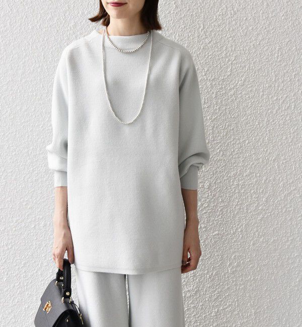 SHIPS any「SHIPS any:〈手洗い可能〉ミラノリブ スタンドネック プルオーバー」|ニット・セーター|