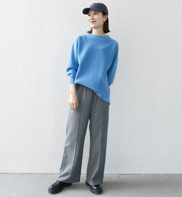 SHIPS any「SHIPS any:〈手洗い可能〉ミラノリブ スタンドネック プルオーバー」|ニット・セーター|