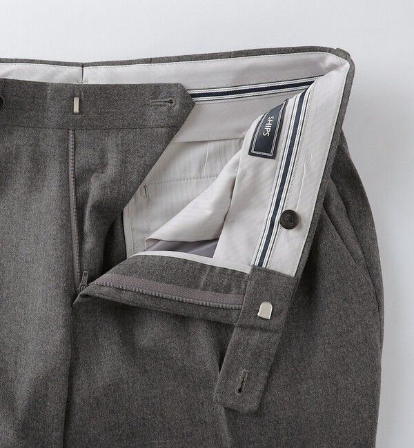 SHIPS「SHIPS:〈FUNCTION〉〈手洗い可能〉ライト サキソニー ストレッチ スラックス パンツ」|スラックス|