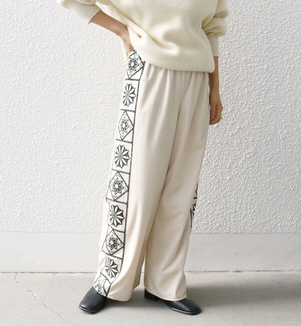 SHIPS any「bon_meur:〈洗濯機可能〉ベロア カットワーク パンツ」|その他|