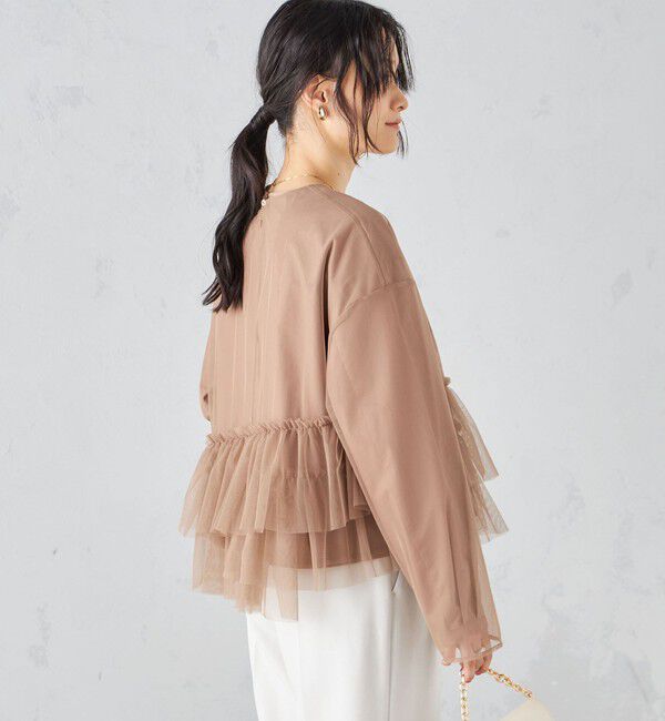 SHIPS for women「〈手洗い可能〉インナーセット チュール デザイン ブラウス ◇」|シャツ・ブラウス|