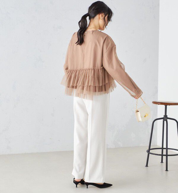 SHIPS for women「〈手洗い可能〉インナーセット チュール デザイン ブラウス ◇」|シャツ・ブラウス|