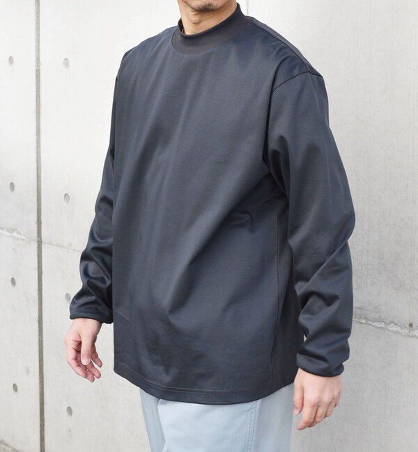 SHIPS any「SHIPS any: スムースコットン モックネック Tシャツ (ロンT)◇」|Tシャツ・カットソー|