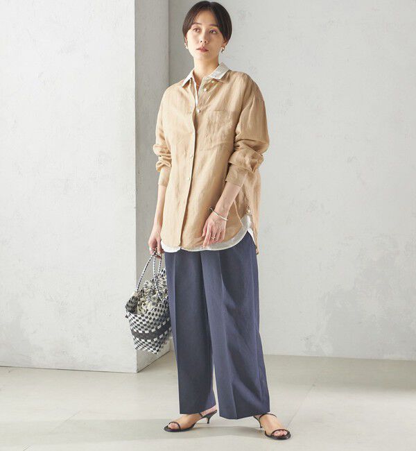 SHIPS for women「〈手洗い可能〉IMPERIAL LINEN オーバー シャツ」|シャツ・ブラウス|