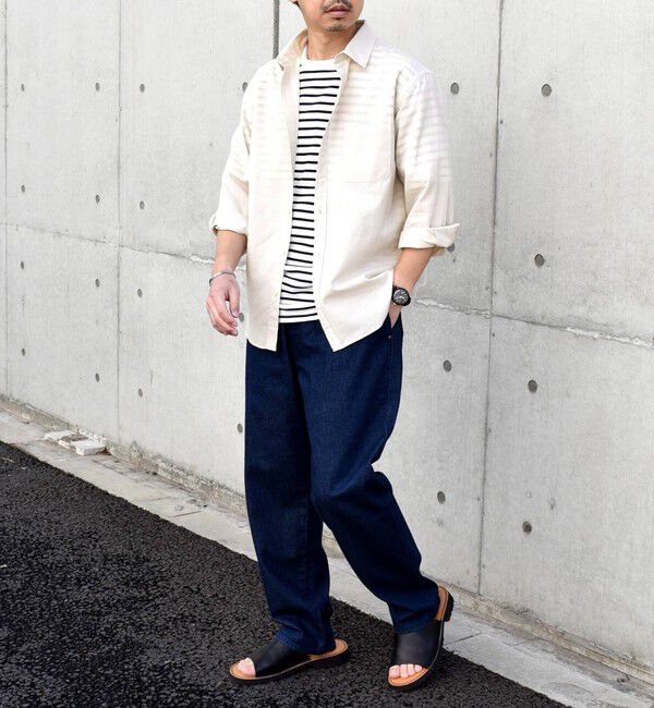 SHIPS any「SHIPS any: 〈洗濯機可能〉コットン / リネン ７分袖 レギュラー シャツ 24SS◇」|シャツ・ブラウス|