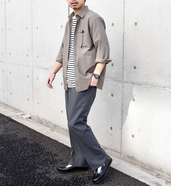 SHIPS any「SHIPS any: 〈洗濯機可能〉コットン / リネン ７分袖 レギュラー シャツ 24SS◇」|シャツ・ブラウス|