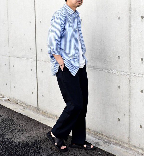 SHIPS any「SHIPS any: 〈洗濯機可能〉コットン / リネン ７分袖 レギュラー シャツ 24SS◇」|シャツ・ブラウス|