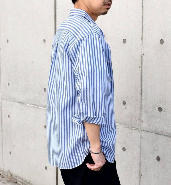 SHIPS any「SHIPS any: 〈洗濯機可能〉コットン / リネン ７分袖 レギュラー シャツ 24SS◇」|シャツ・ブラウス|