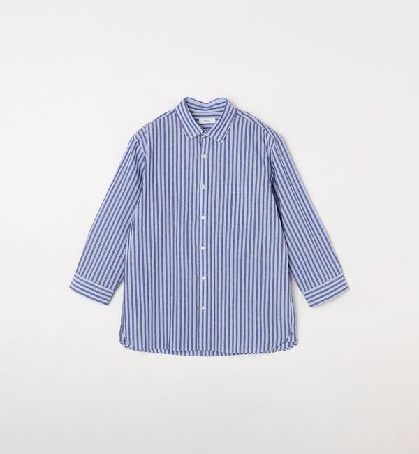 SHIPS any「SHIPS any: 〈洗濯機可能〉コットン / リネン ７分袖 レギュラー シャツ 24SS◇」|シャツ・ブラウス|