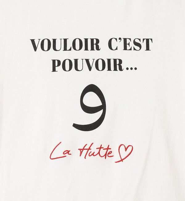 SHIPS any「La Hutte:〈洗濯機可能〉デザイン ロゴ  プリント TEE」|Tシャツ・カットソー|