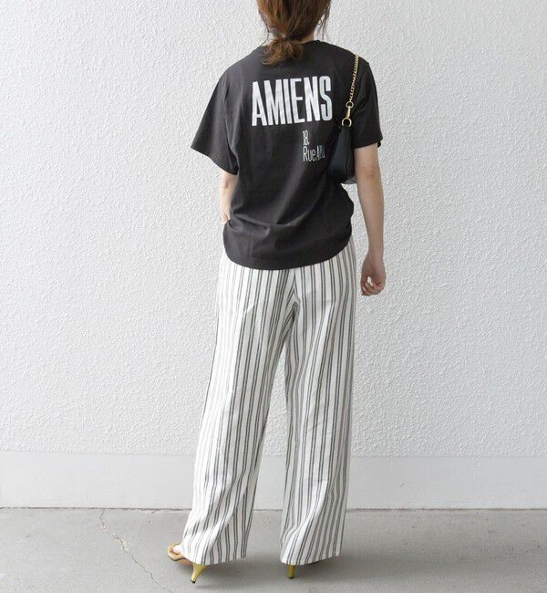 SHIPS any「La Hutte:〈洗濯機可能〉デザイン ロゴ  プリント TEE」|Tシャツ・カットソー|