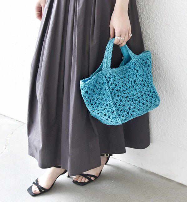 SHIPS any「SHIPS any: メッシュ ペーパー トート バッグ」|トートバッグ|ブルー