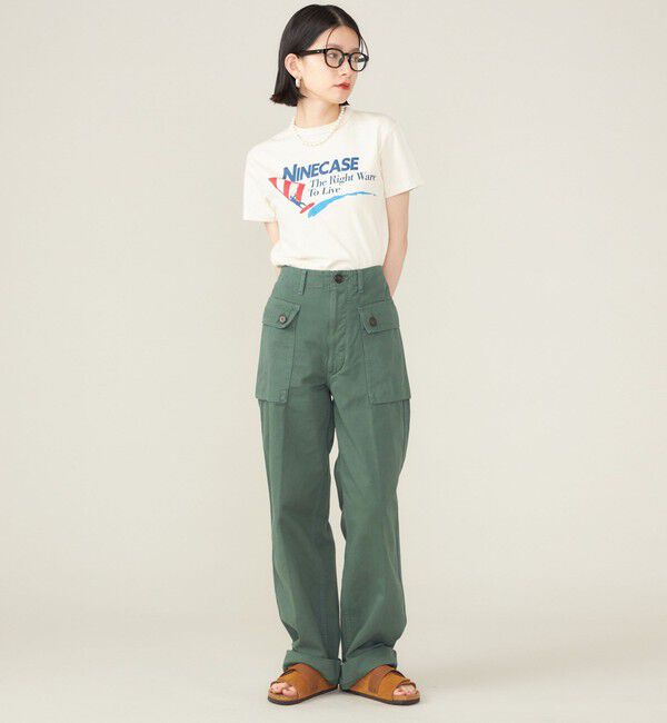SHIPS for women「SHIPS NINE CASE:〈洗濯機可能〉ミリタリー パンツ ◇」|カーゴ|