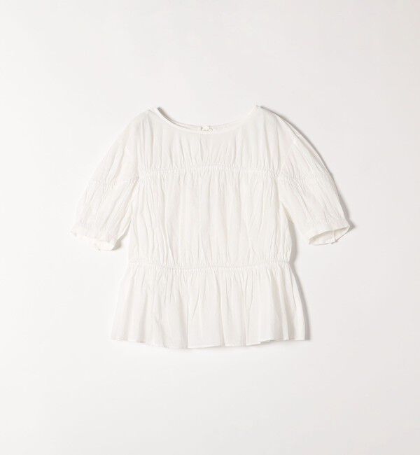 SHIPS any「SHIPS any:〈洗濯機可能〉コード リボン パフスリーブ ブラウス」|シャツ・ブラウス|