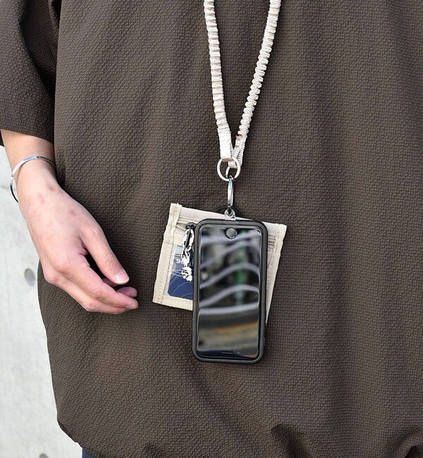 SHIPS any「【SHIPS any別注】BYON BYON: マルチ ID パス ケース スマホストラップ◇」|ストラップ|