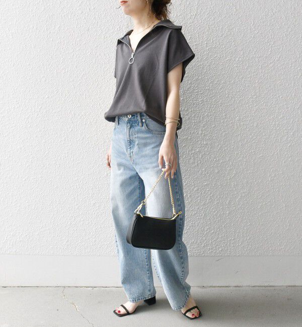 SHIPS any「SHIPS any:〈洗濯機可能〉ミニ裏毛 ハーフ ジップ フレンチ プルオーバー」|プルオーバー|