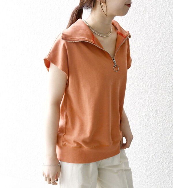 SHIPS any「SHIPS any:〈洗濯機可能〉ミニ裏毛 ハーフ ジップ フレンチ プルオーバー」|プルオーバー|