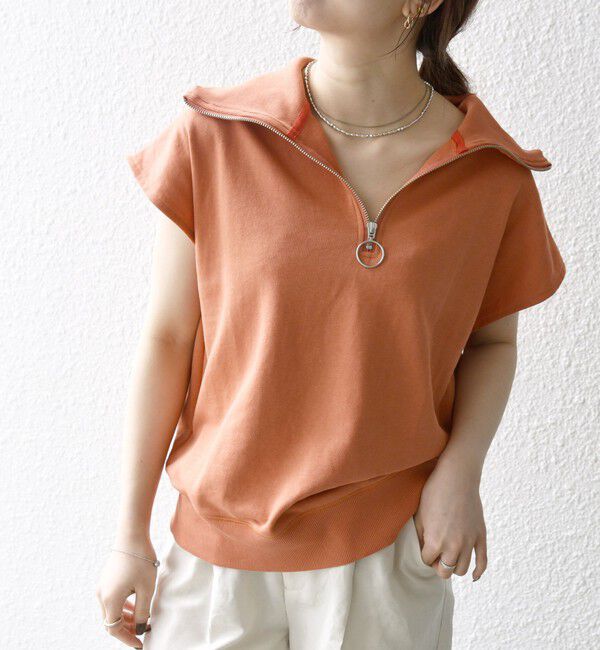 SHIPS any「SHIPS any:〈洗濯機可能〉ミニ裏毛 ハーフ ジップ フレンチ プルオーバー」|プルオーバー|