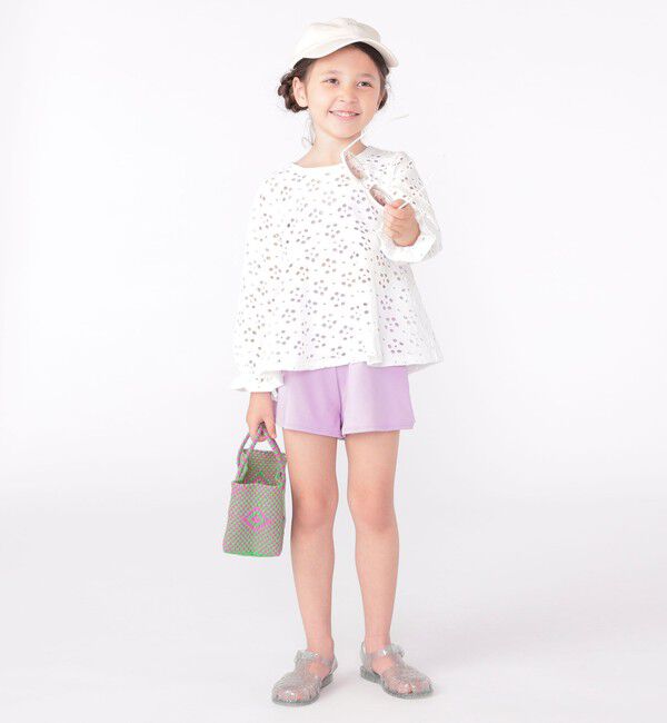 SHIPS KIDS「SHIPS KIDS:120～150cm / フラワー ラッシュガード 3点 ビキニセット」|コンビネゾン|