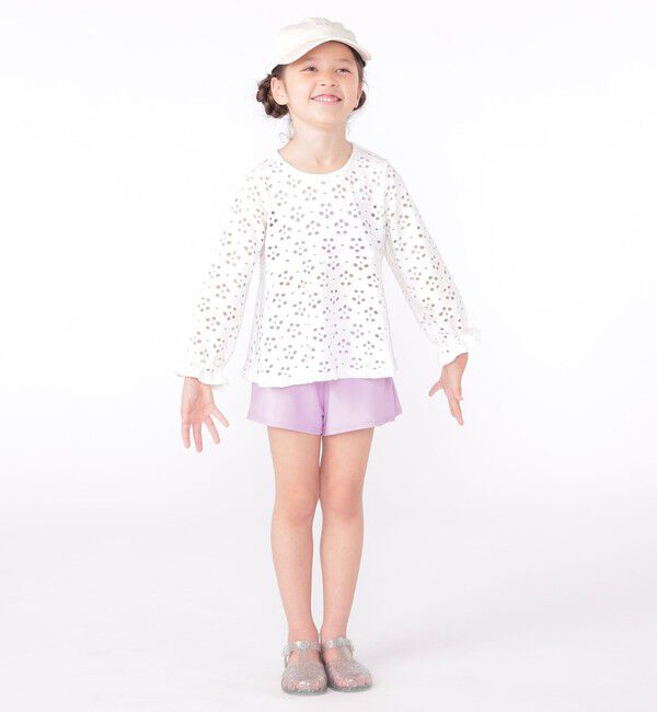 SHIPS KIDS「SHIPS KIDS:120～150cm / フラワー ラッシュガード 3点 ビキニセット」|コンビネゾン|