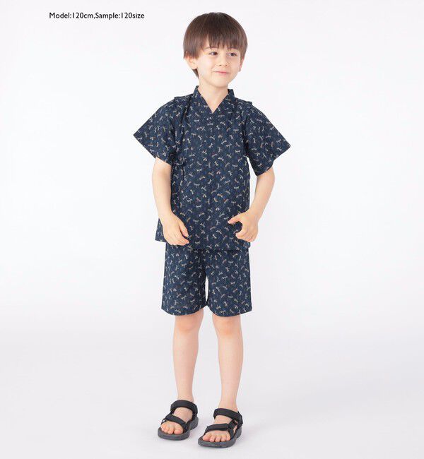 SHIPS KIDS「【WEB限定】SHIPS KIDS:100～130cm / 花柄/トンボ柄 甚平」|その他|