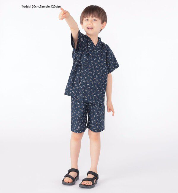 SHIPS KIDS「【WEB限定】SHIPS KIDS:100～130cm / 花柄/トンボ柄 甚平」|その他|