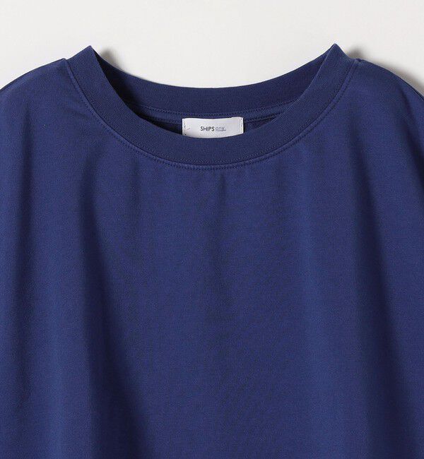 SHIPS any「【WEB限定】SHIPS any:〈洗濯機可能〉インレイ ハーフスリーブ ショートTEE」|Tシャツ・カットソー|