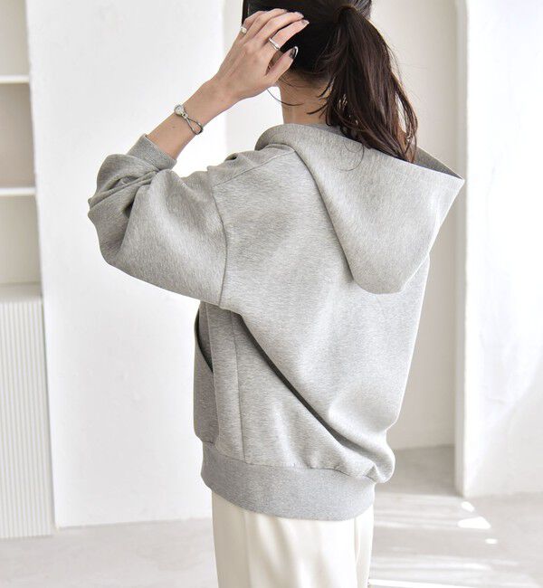 quaranciel「quaranciel:〈洗濯機可能〉ポンチ ダブルジップ スウェット パーカー」|パーカー|